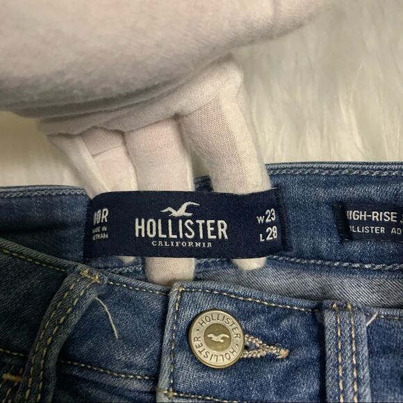 TEEN'S Hollister distressed blue jeans, pre-teen, W23 L28 - Picture 7 of 9